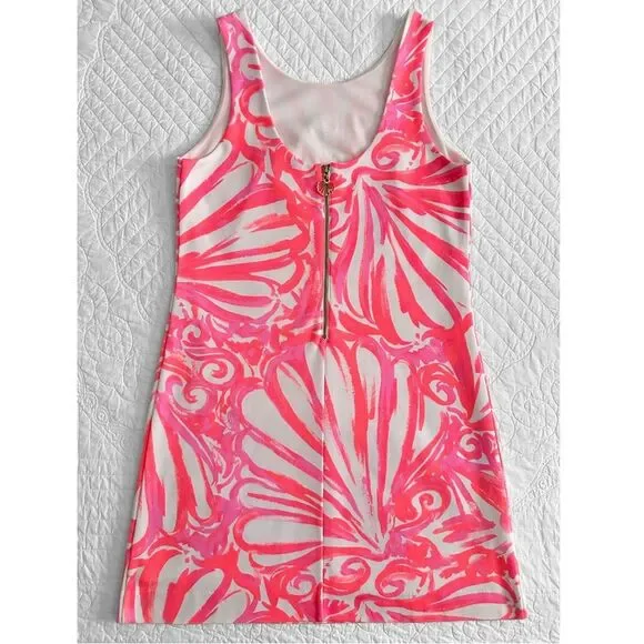 Lilly Pulitzer Callie Shift Dress Pink Sun Ray Shimmy Shimmy Women’s Small - Picture 3 of 12